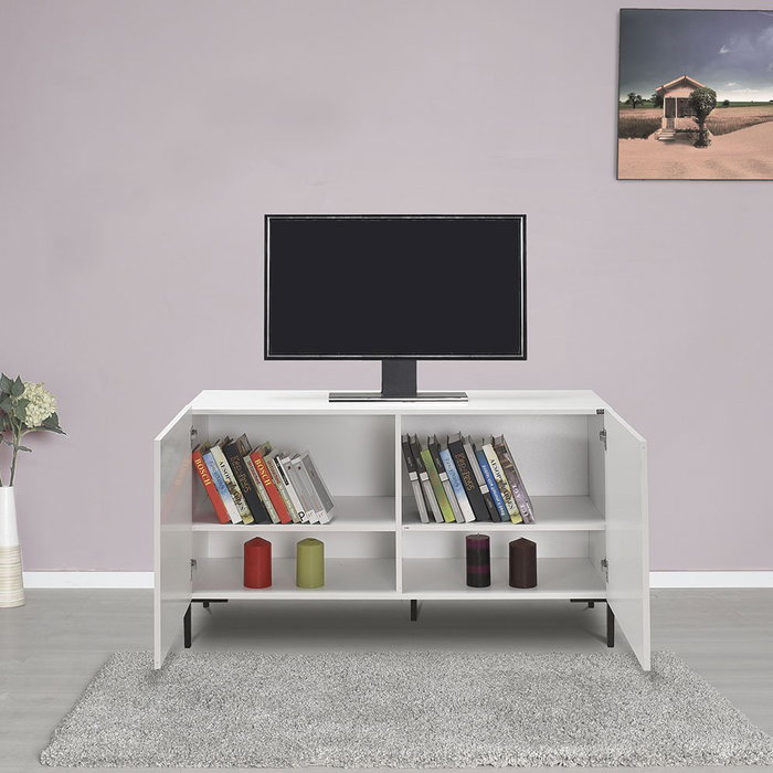 Hanah Home Soporte de TV Blanco Diamante Hanah Home Soporte de TV Blanco Diamante